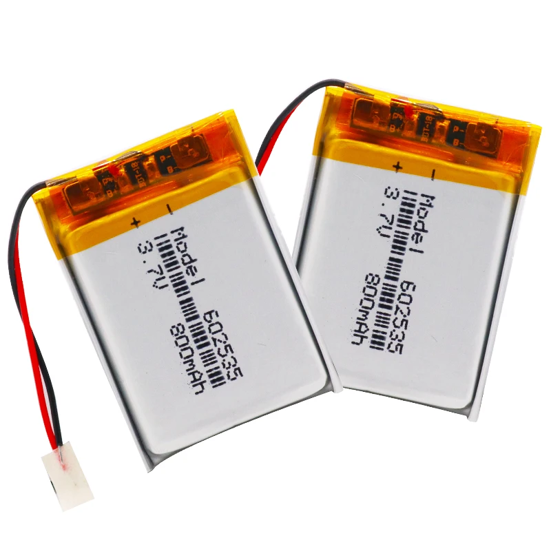 3.7V 800mAh 602535 Lithium Polymer Li-Po li ion Rechargeable Battery Lipo cells For Car DVR Tachograph Bluetooth speaker | Электроника
