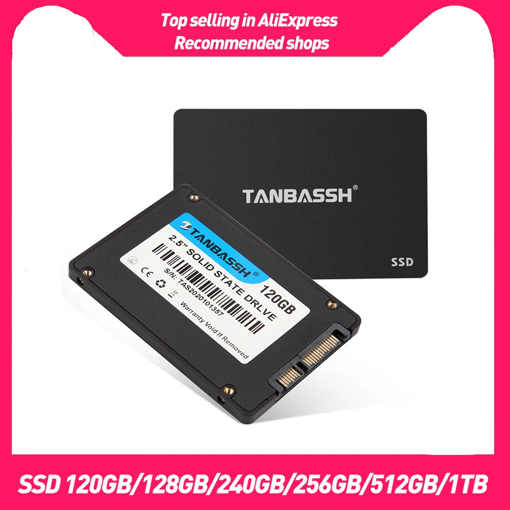 TANBASSH SSD Sata3 120 ГБ 128 240 512 1 ТБ 60 Гб 2 5 Hdd жесткий диск &quotВнутренний твердотельный