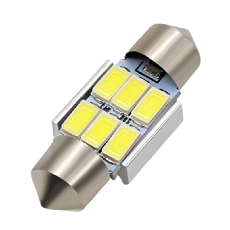 

1pcs C5W LED Car light Bulb 6 5630 LED Auto Interior Side light Festoon Dome Reading Lamp 31mm 36mm 39mm 42mm