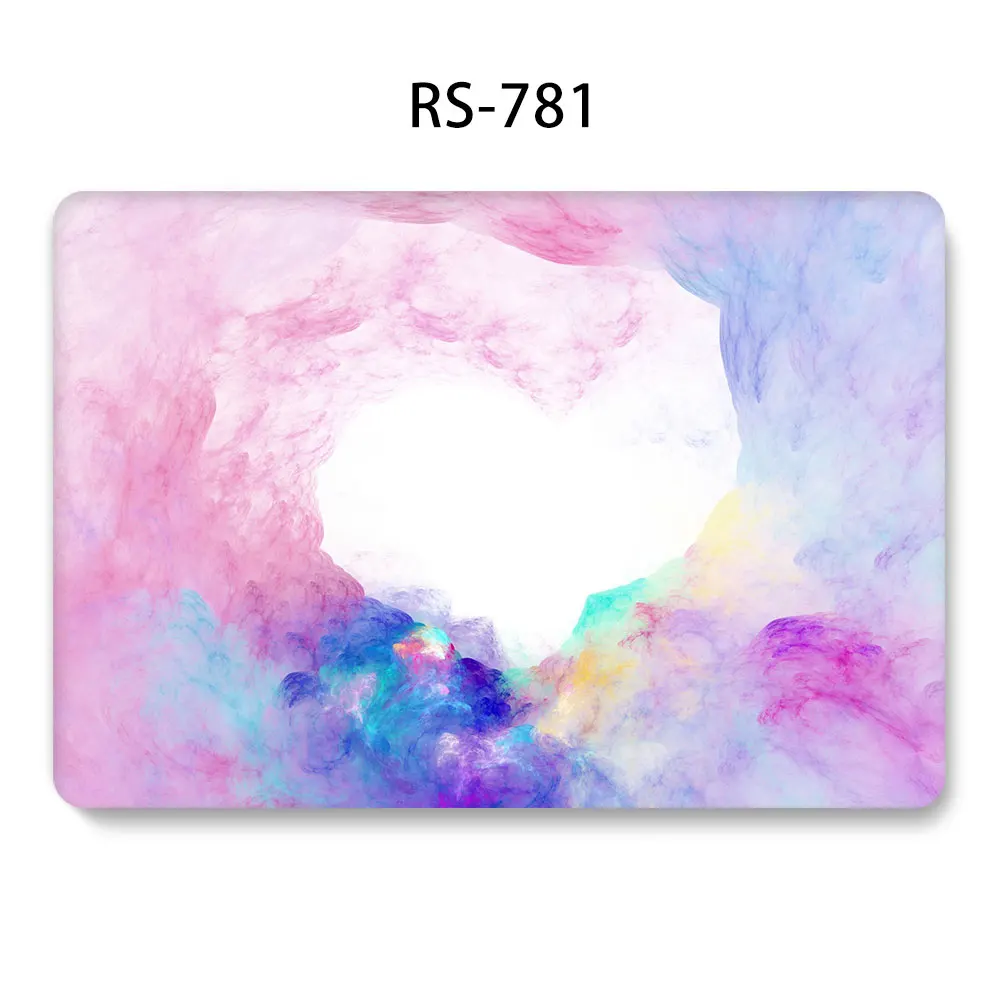 Жесткий ПВХ чехол для ноутбука MacBook retina Air Pro 11 12 13 15 дюймов с сенсорной панелью противоударный Сменный Чехол - Цвет: QS 781