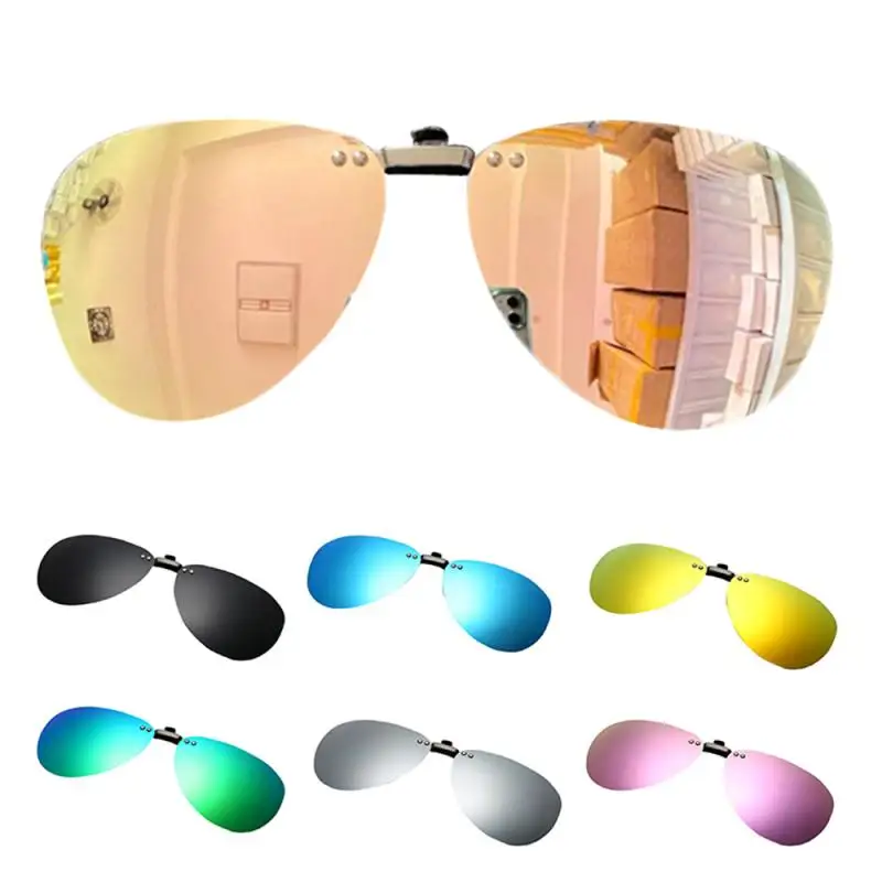 

Men women Fashion Cat eyes polarized light sunglasses Can be turned up and down True membrane Sunglasses Clip Female Eyewear