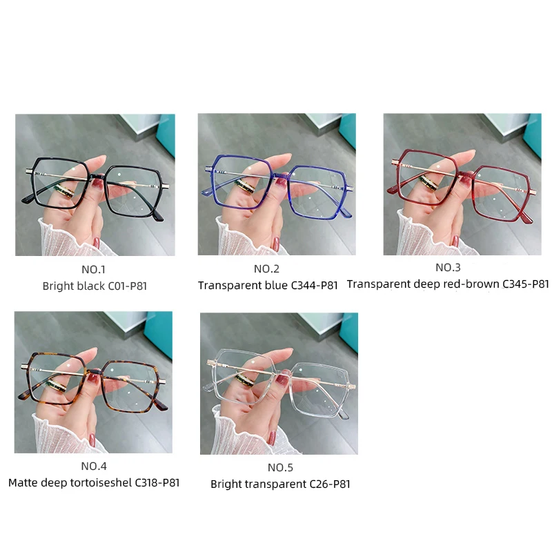 

TR90 Irregular Computer Glasses Anti Blue Light Eyewear for Women Men Blocking Glasses Optical Spectacle Eyeglass Gradient Frame