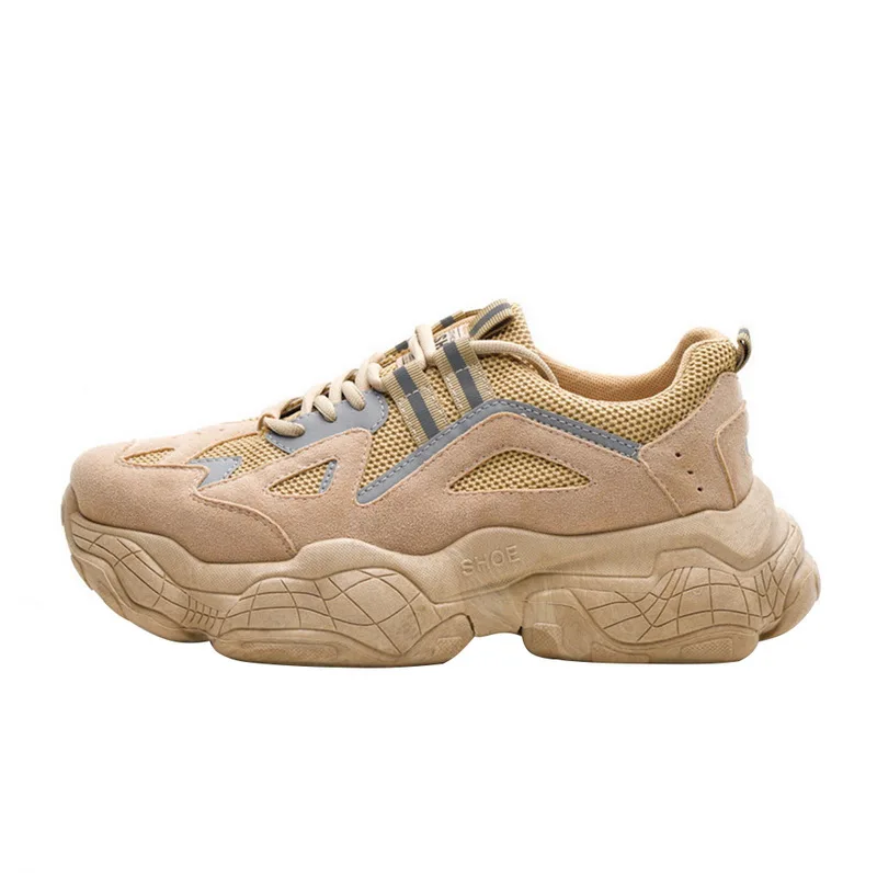 ADISPUTENT Men Chunky Sneakers Platform Thick Sole Casual Vulcanize Shoes Web Celebrity Dad Female Fashion Sneakers Designer