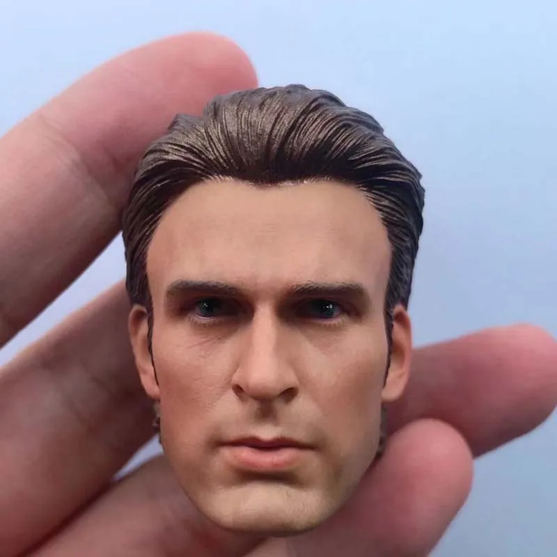 

1/6 масштаб, голова Стива Роджерса, скульптура Криса Эванса, резьба по голове, модель, игрушка, фигурка, коллекция