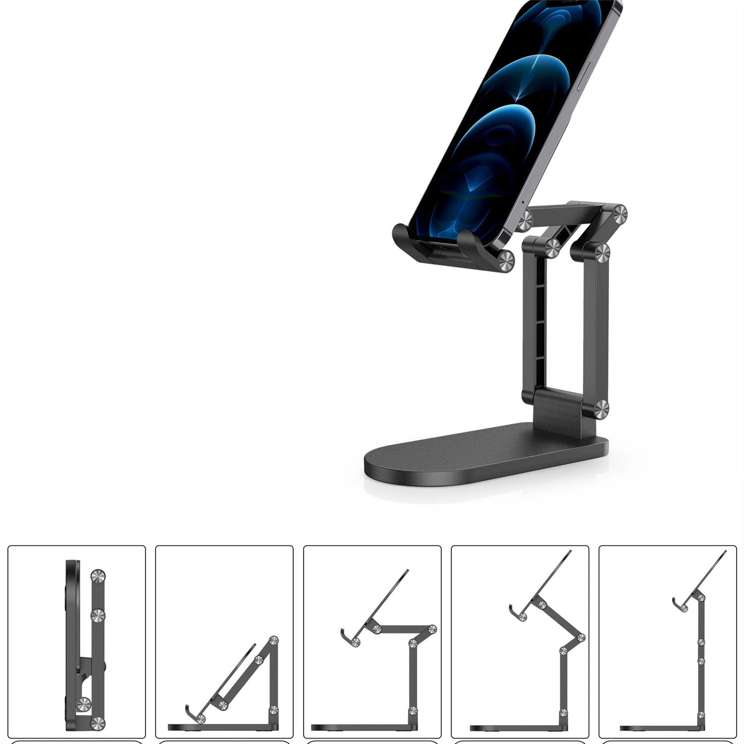 portable desktop folding bracket mobile phone stand desktop holder table desk mount for cell phone tablet portable free global shipping