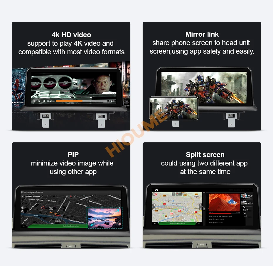 Автомобильный мультимедийный плеер 10 25 дюйма Android GPS-навигация радио для BMW 5 серии