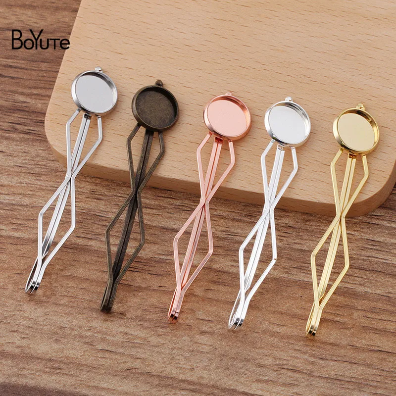 

Шпилька для волос BoYuTe (20 шт./лот) 70*11,5 мм в Корейском стиле, Сварочная пустая основа 12 мм, аксессуары для волос «сделай сам», материалы