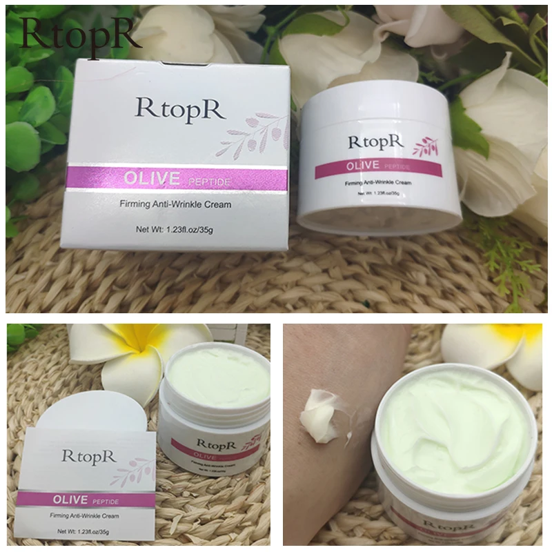 

Olive Peptide Firming Anti-Wrinkle Cream Reduce Face Fine Lines Tighten Pores Whitening Oil Control Acne hydrating skin Product