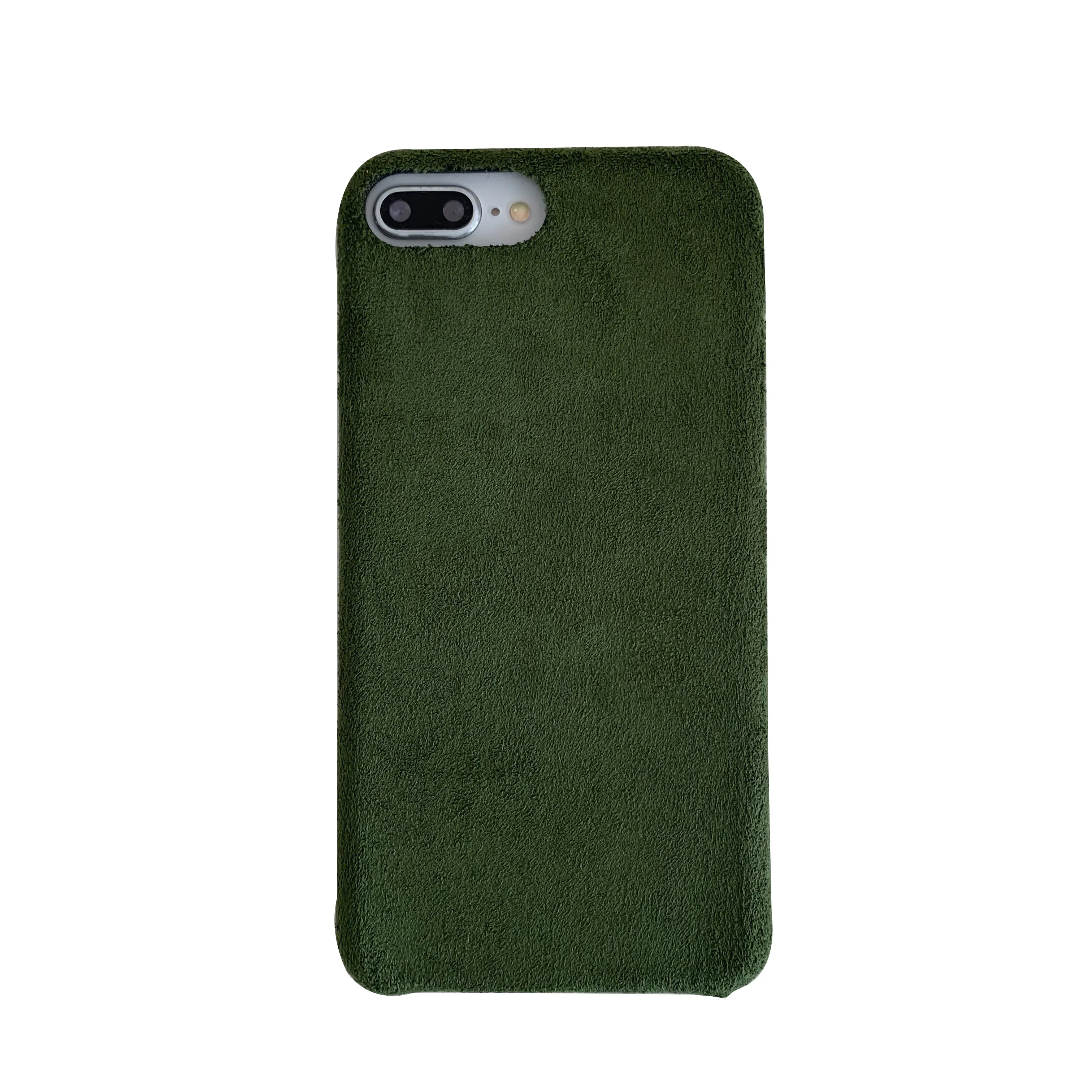 Бархатный зеленый тканевый чехол для телефона для iPhone 11 Pro Max XR X XS MAX мягкая ткань для вина роскошный чехол s для iPhone 6 6s 7 8 Plus чехол - Цвет: Светло-зеленый