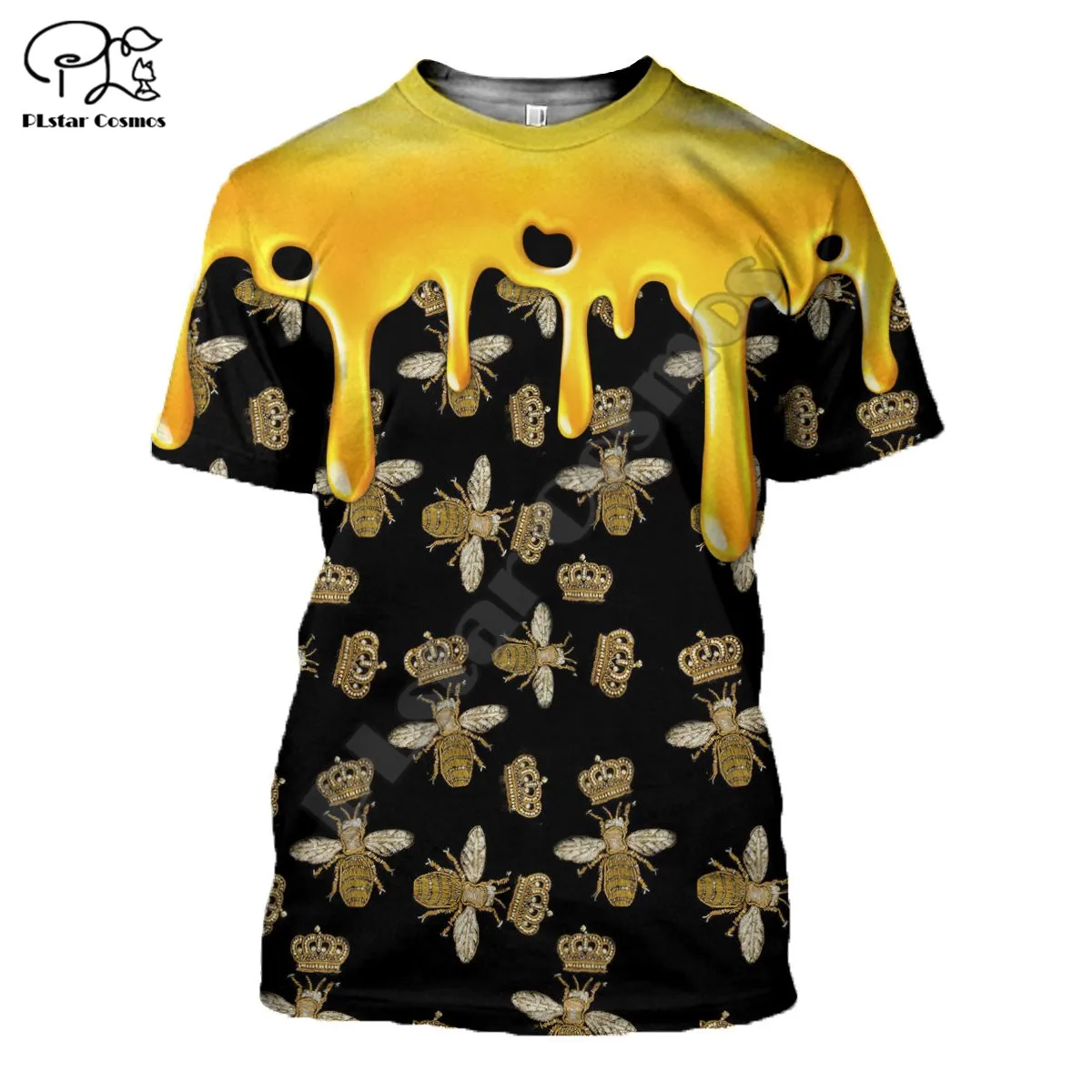 

Футболка PLstar Cosmos с 3D принтом смешных животных, медовая пчела, новинка, модная уличная одежда в стиле Харадзюку для мужчин и женщин с коротким...