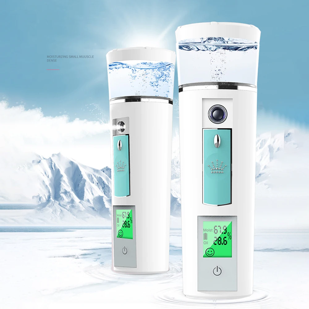 

50ml Mini Nano Mist Sprayer Portable Facial Steamer Nebulizer Face Spray Spa Skin Moisturizing Handy Humidifier Skin Tester