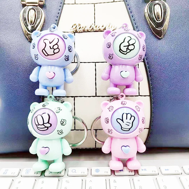 Забавная семья Мора игры медведь рок бумажные ножницы игра игрушка круглое яйцо