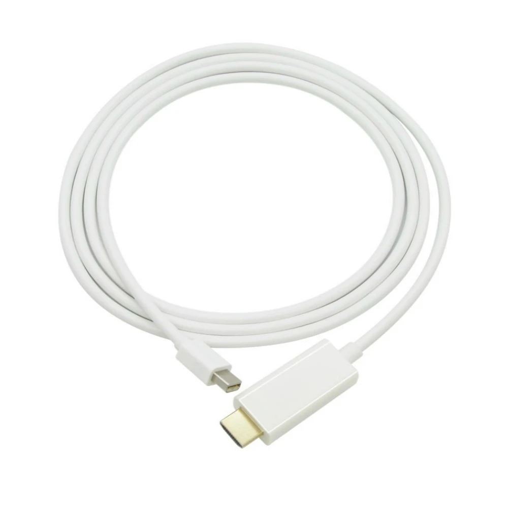1 8 м 6 футов мини-порт дисплея DP к HDMI-совместимый Штекерный адаптер кабель для MacBook