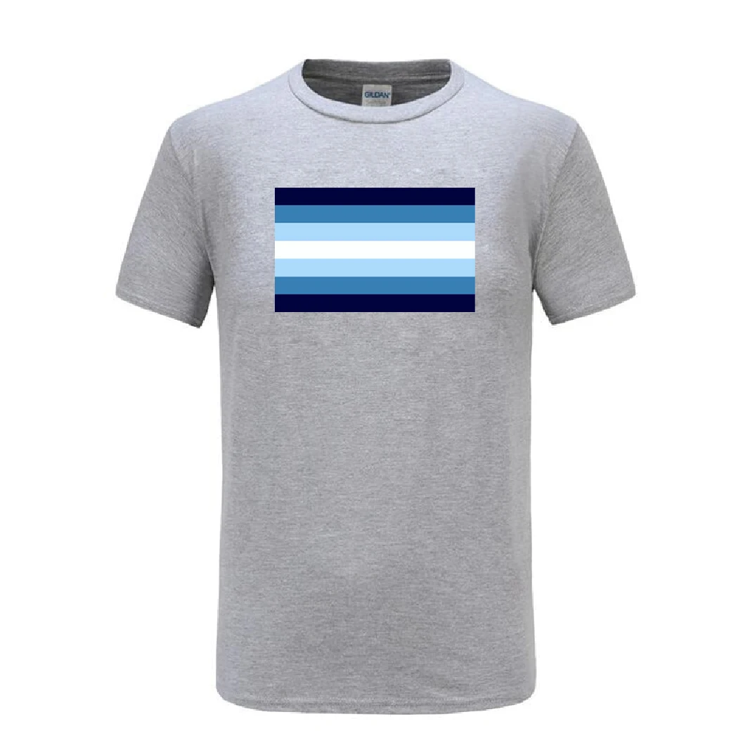 

men t shirt male cool blue gay flag