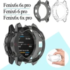 Чехол для Garmin Fenix 6 Pro 6S 6X Pro, мягкий прозрачный защитный чехол из ТПУ с рамкой, аксессуары для смарт-часов Fenix6 Fenix6X Shell
