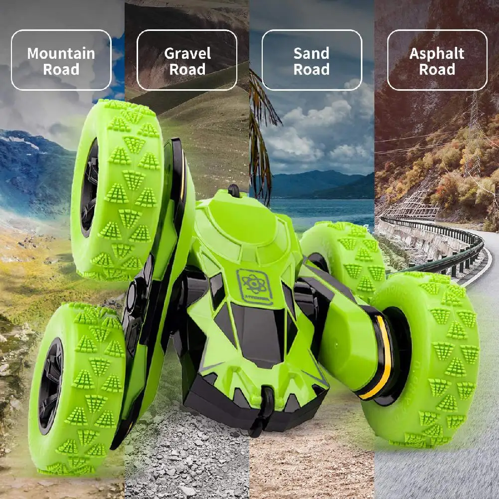 Управляемый трюк автомобиль Rc 4WD внедорожный перезаряжаемый 3D деформационный гоночный автомобиль двухсторонний вращающийся Вращающийся переворачивающийся скоростной автомобиль