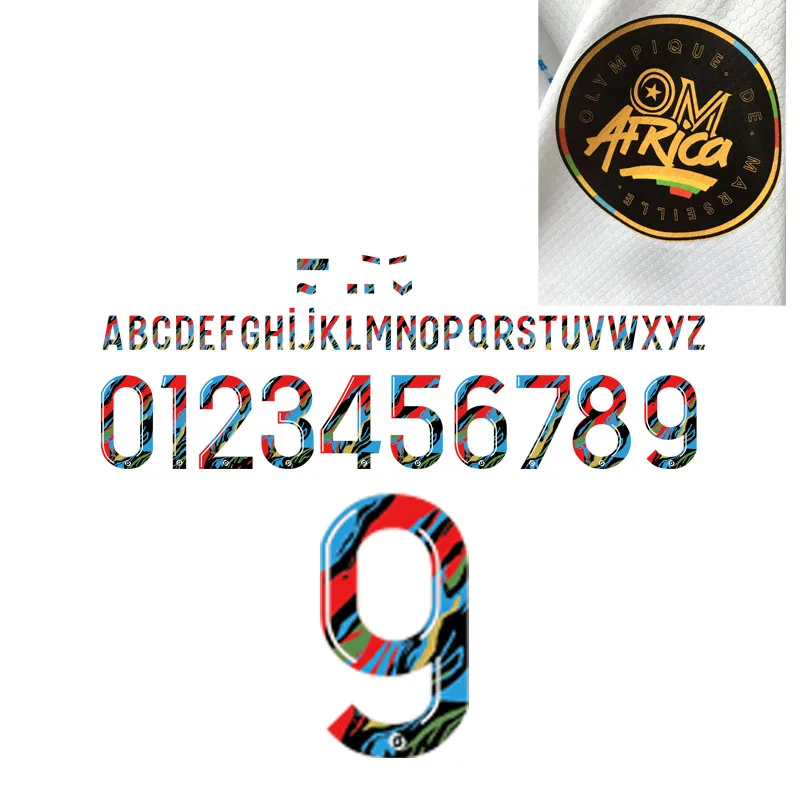 2021 OM Africa Nameset Payet Thauvin Benedetto Kamara нашивки для футбола
