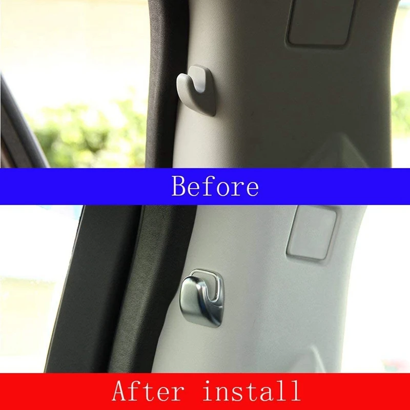 Для Land Rover Discovery Sport 2015-2020 2 шт. хромированный B столб крючок крышка Накладка рамка