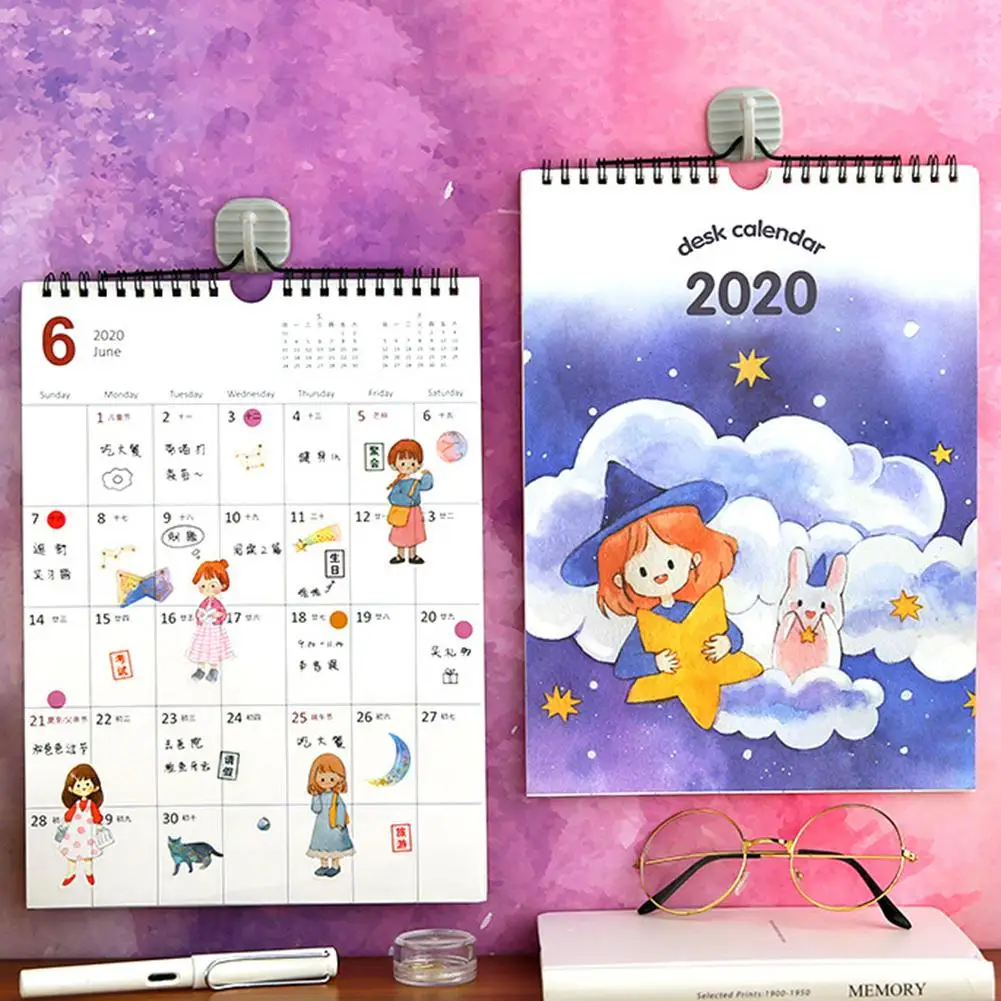 2020 календарь ежемесячный настенный Calenda двухпроводный переплет большие блоки