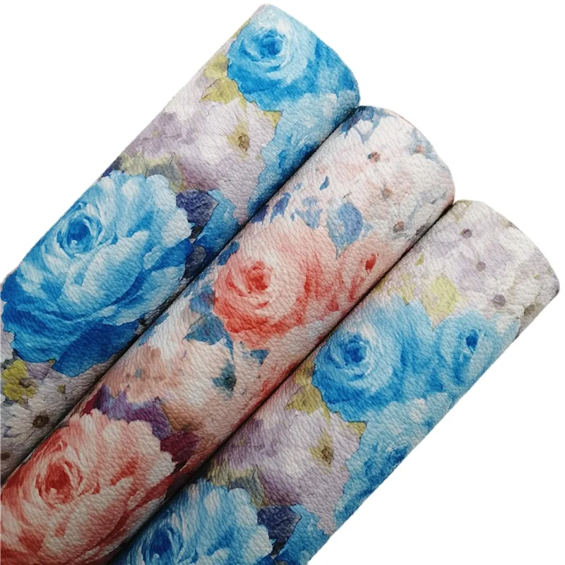 Цветы розы синтетическая искусственная кожа ткань виниловая листы фетровая