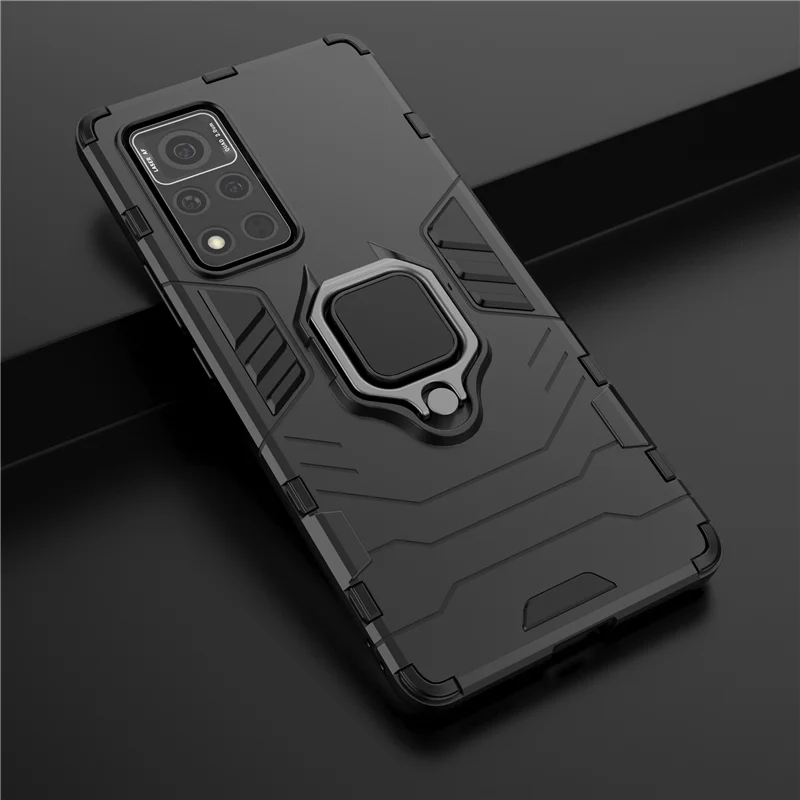 for huawei honor v40 5g case shockproof bumper magnetic ring holder armor stand back cover honor v40 5g phone case honor v40 5g free global shipping