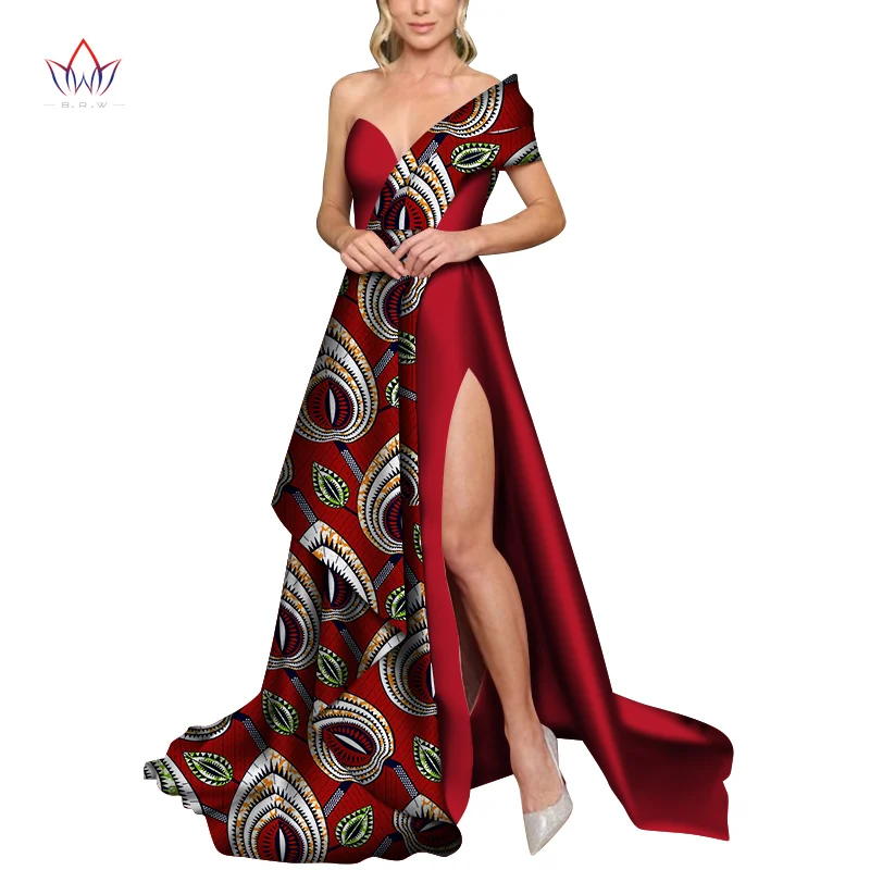 African Dresses For Women 2021 New African Africa Clothing Fashion Designs Dashiki African Wax Prints For Women Clothing WY7356