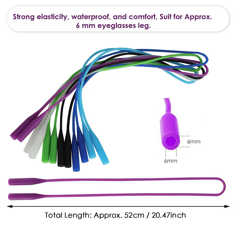 6 штук горячая распродажа очки цепь на ремешке для регулируемые солнцезащитные