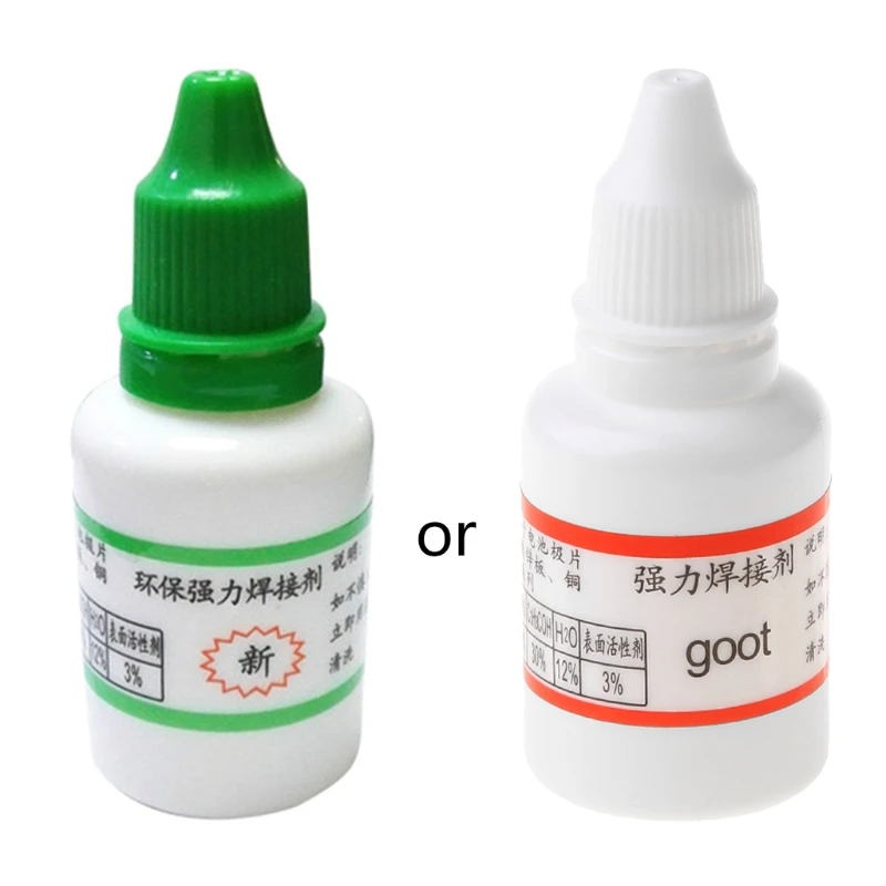 

Powerful Rosin Soldering Agent No-clean Flux Stainless Steel White Plate Iron 18650 Battery Welding Water Liquid Flux
