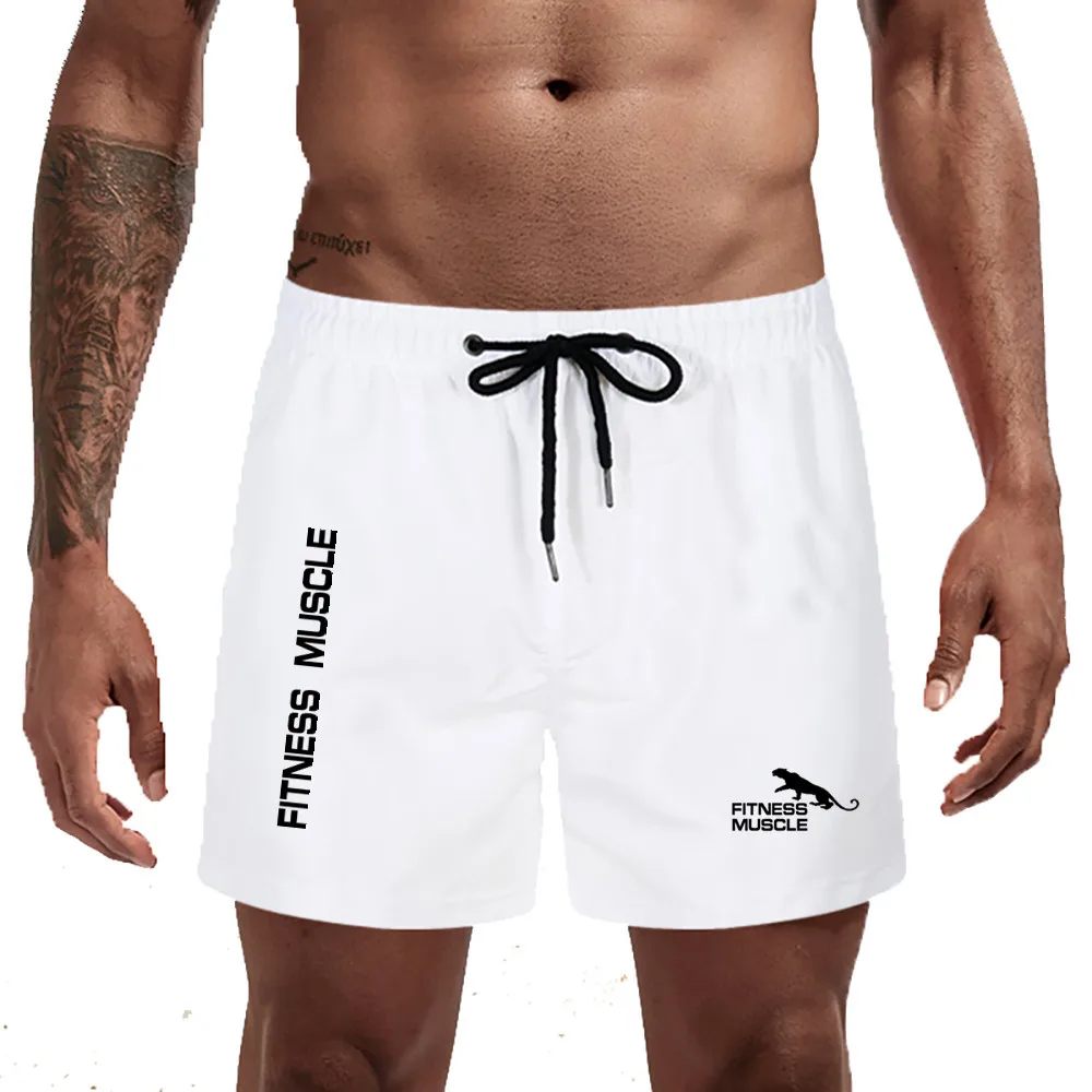 

Summer Running Shorts Men Fitness Muscle Sport Shorts Workout Jogging Sweatpants Short Pants Mens Gym Dry Fit Beaches Shorts