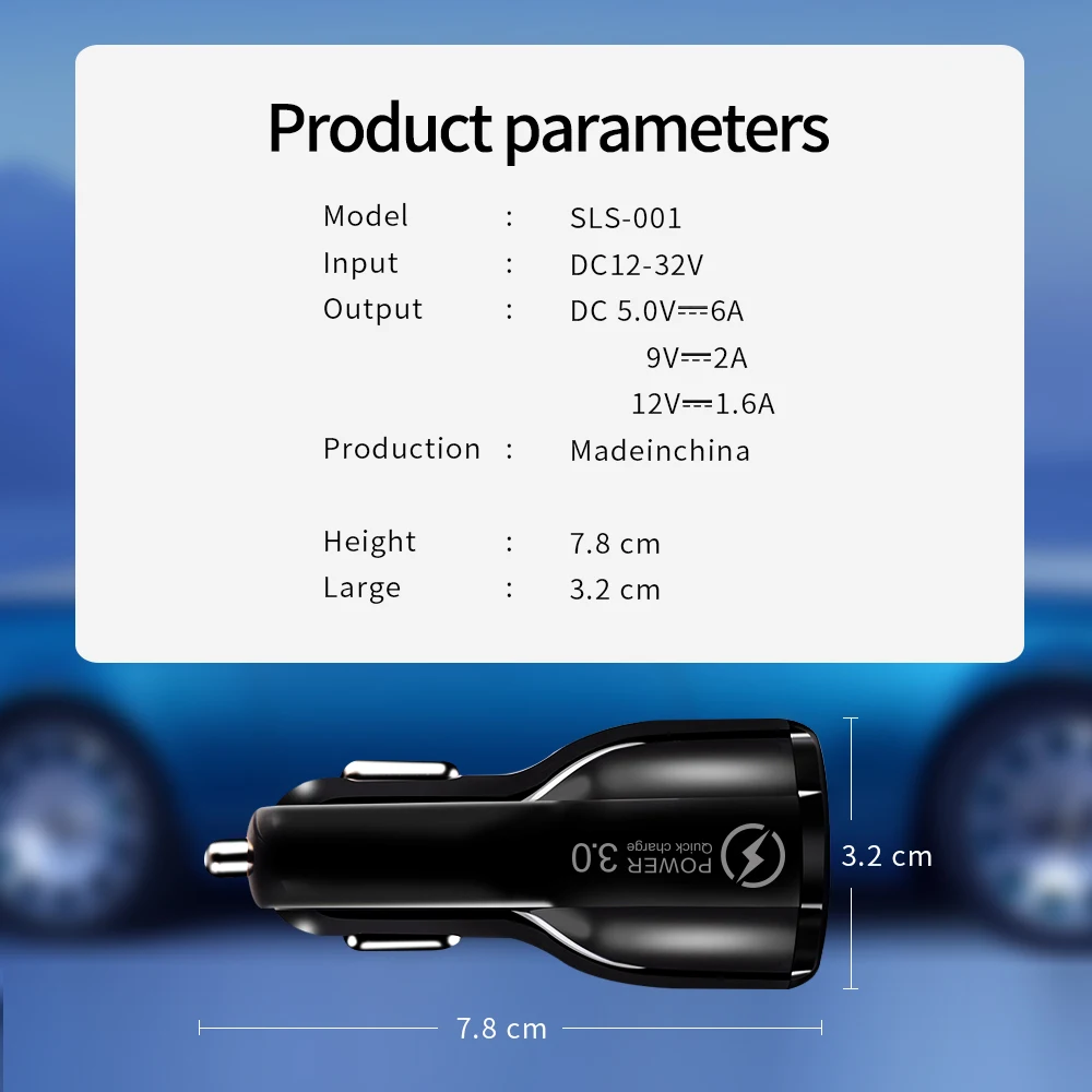 Qc3.0 18W Certified Quick Charge Dual 2USB Port Fast Car Chargers | Автомобили и мотоциклы
