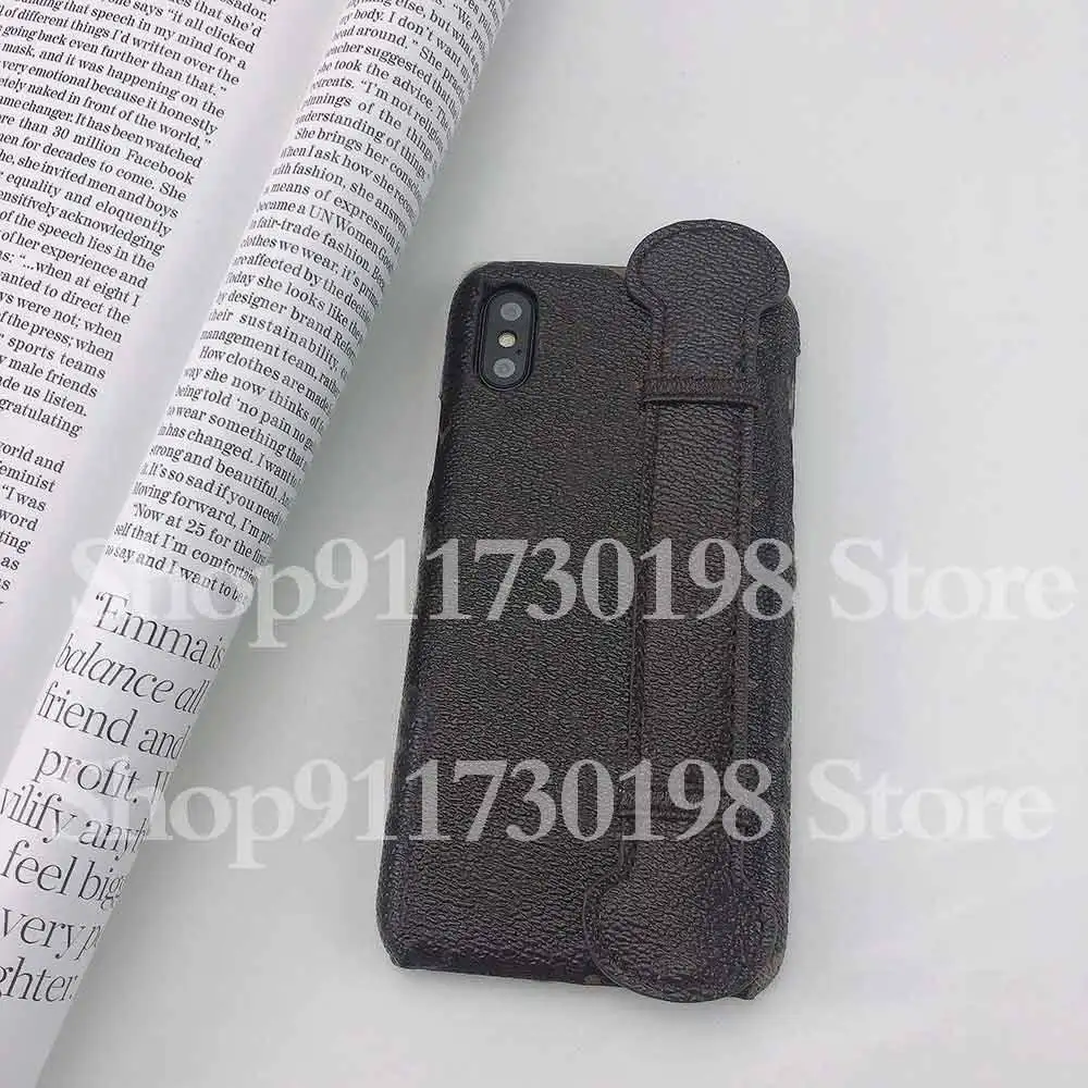 

Fashion Wrist Strap Phone Case for iPhone 12pro 11 Pro 11pro X Xs Max Xr 8 7 Plus PU Leather Cover 17Color Galaxy