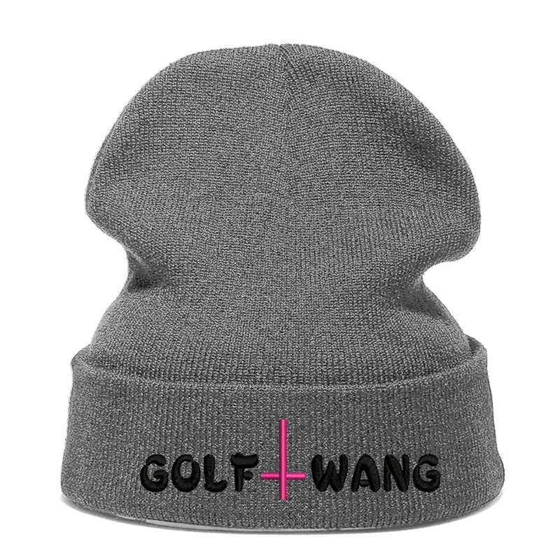 Beanie шляпа Skullie Кепки смутная зима вышивка в стиле панк Для мужчин Для женщин подростков уличных танцев забавные персонализированные пользовательские принадлежности для гольфа