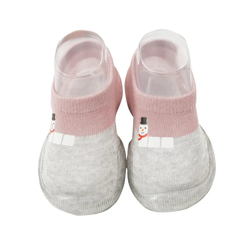 Baby Girls Boys Shoes Kids First-Walking Toddler Floor Anti-Slip Breathable Soft Bottom Shoes (1-3T)