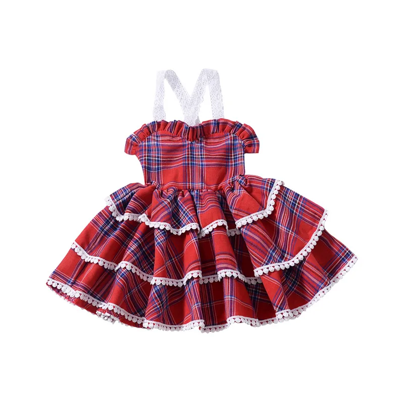 Baby Girl Clothes Girls Dress Cute Kids Casual Wear Cotton Sleeveless Party Princess Layered Top Toddler Dresses | Детская одежда и