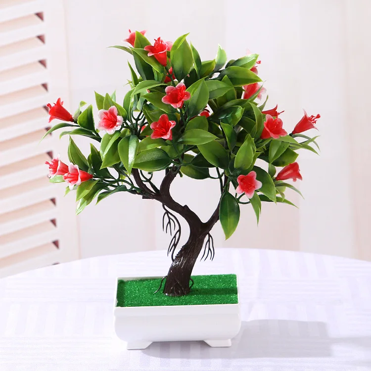 Искусственные цветы в горшках поддельные растения бонсай для дома Decoraiton креативные декоративные украшения вечерние украшения для сада и офиса