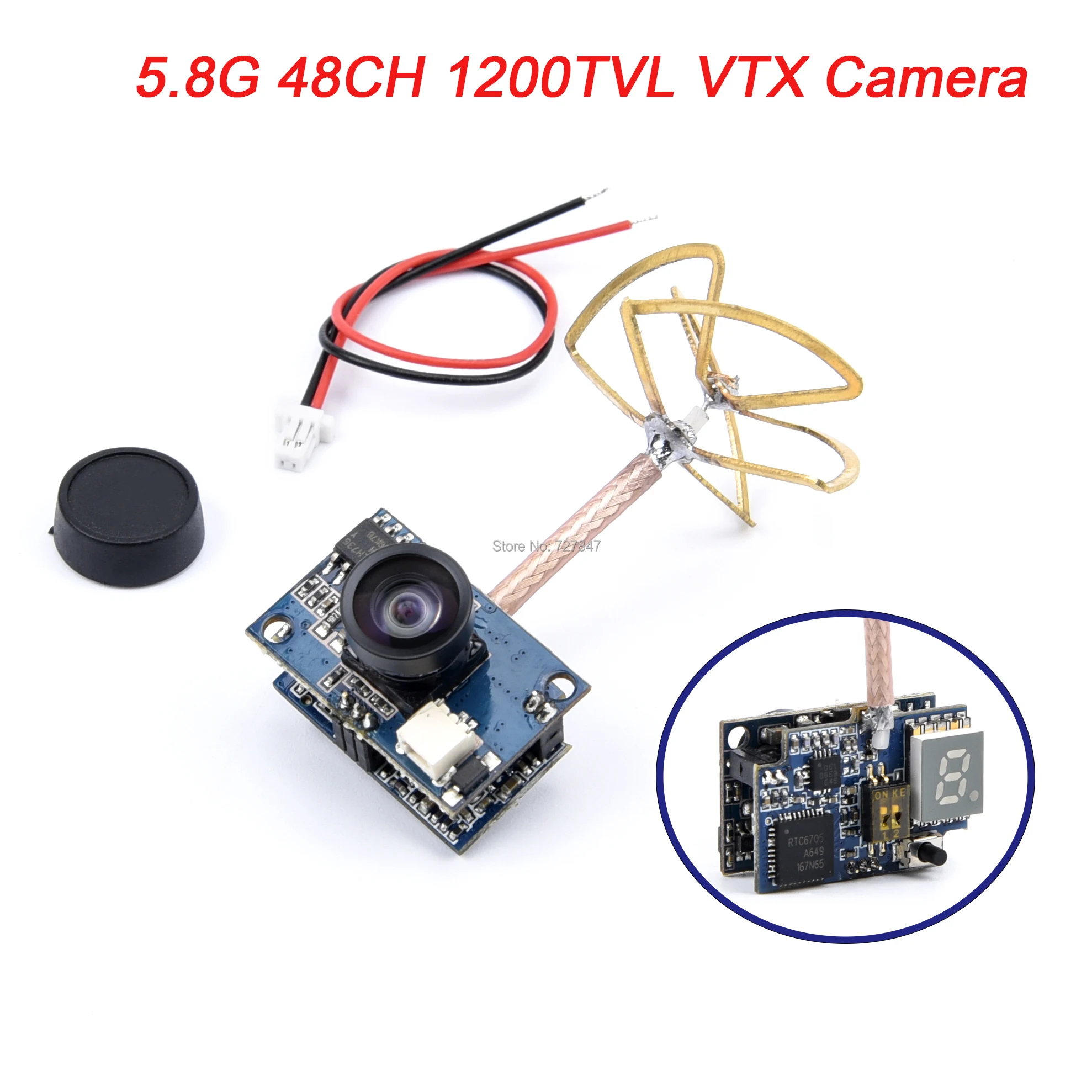 JJA TCYH42 5 8G 48CH 1200TVL VTX камера 25MW ~ 200MW Регулируемая 3 V PAL/NTSC встроенный передатчик FPV