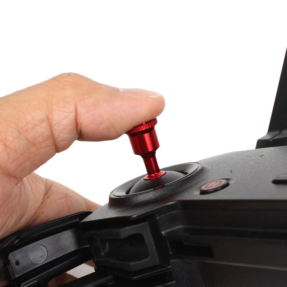 Thumb Rocker Aluminum Alloy Joystick Remote Controller Stick For DJI MAVIC 2/AIR/MINI/SE Control Set 2pcs/Kit Black/Red - купить по