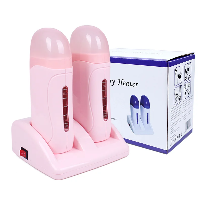 Профессиональный двойной нагреватель воска для депиляции рулон на два сиденья