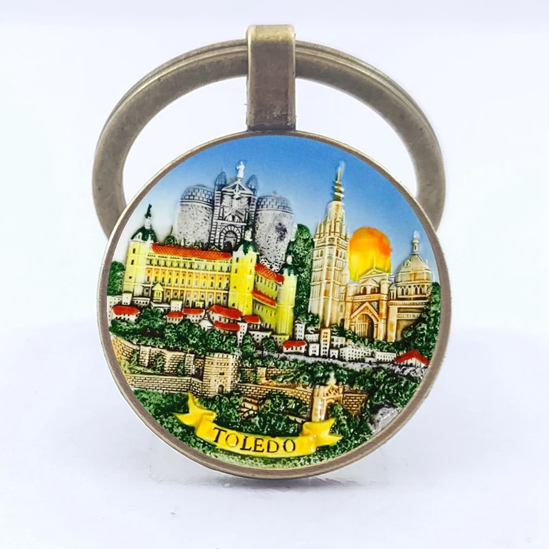 25 мм брелок для ключей Европейский средиземноморский греческий испанский