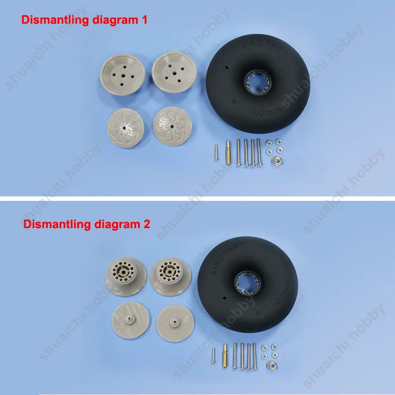 1 шт самолета pu колеса пневмат