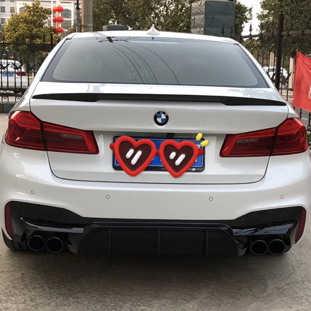 Автомобильные украшения задний спойлер из углеродного волокна багажник крыло