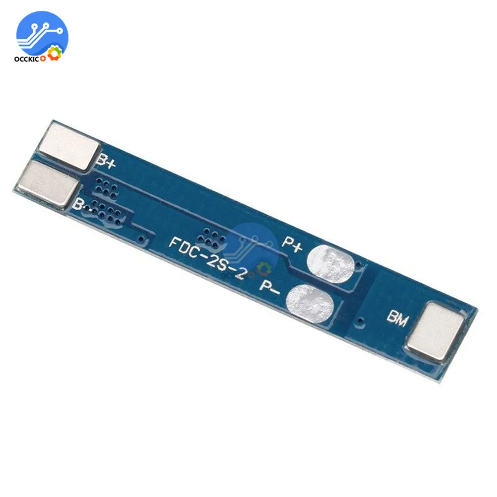 Bms 2S 18650 Защитная плата для литиевых аккумуляторов 3A 7,4 V/8,4 V PCM для литий-ионных аккумуляторов Lipo balancer atmega