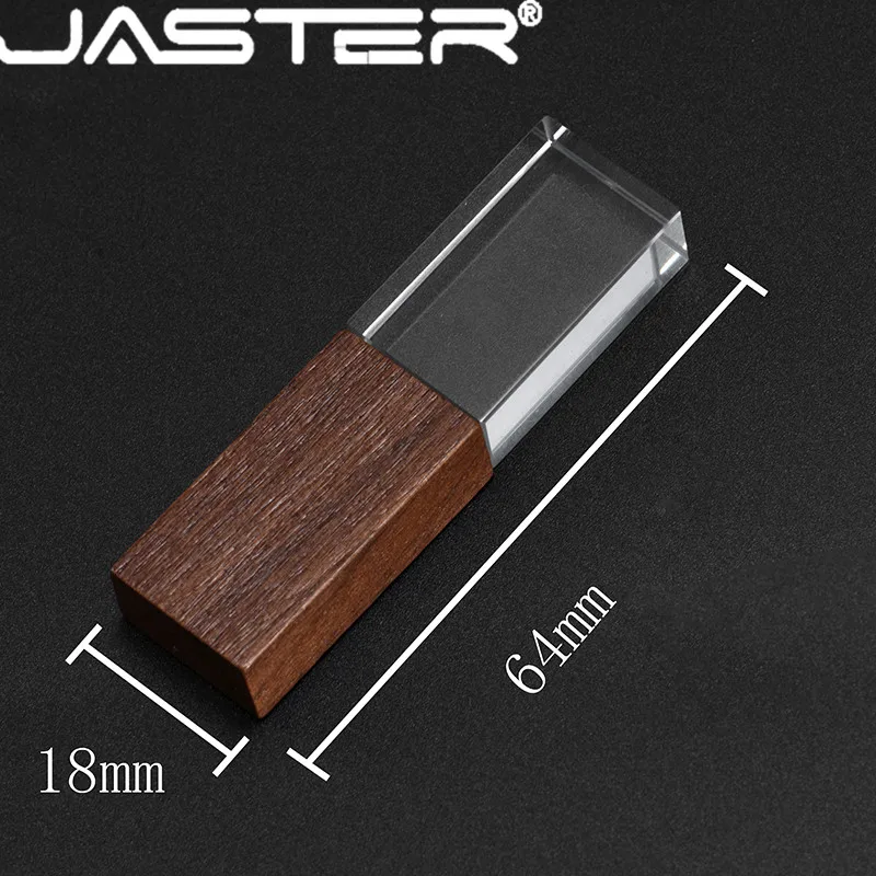 JASTER 1 шт. бесплатный логотип стильный деревянный Кристалл креативный USB