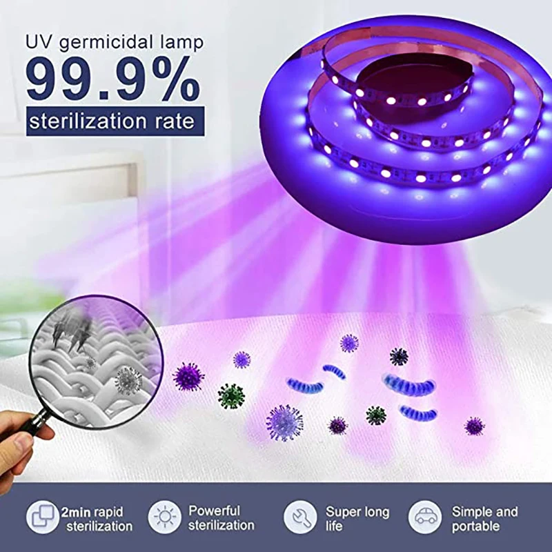 Бактерицидная лампа UVC бактерицидная озоновый стерилизатор световые полосы с