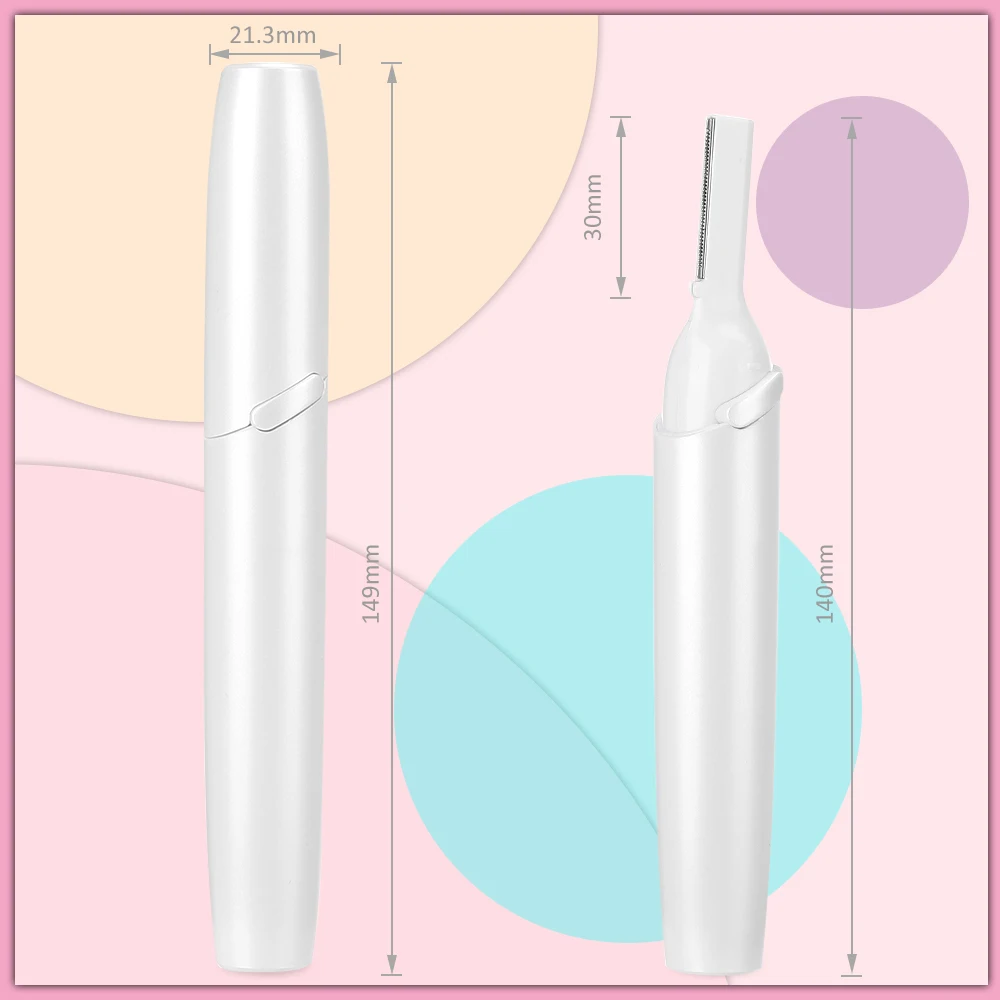 

Electric Eyebrow Trimmer Blades Women Makeup Eyebrow Knife Facial Hair Removal Tool Lip Razor Trimmer Cleaner Beauty Tool