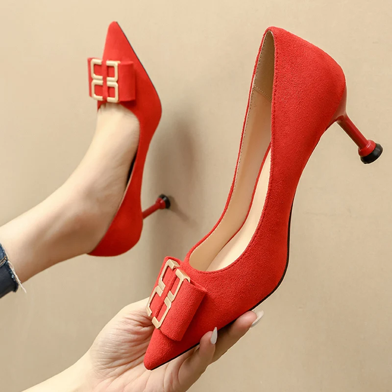 Бесплатная доставка большие размеры 33-42 свадебные туфли на высоком каблуке 9 5 см