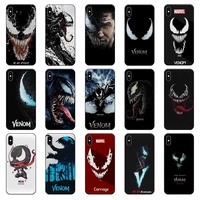 marvel venom soft tpu covers for iphone x xr xs xsmax soft matte texture catoon print phones cases cover