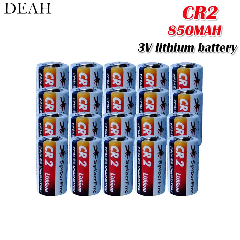 20 штук 3V 850 мА/ч, CR2 CR15H270 CR15266 литиевая батарея CR2 для фонарик сигнализация дальномер измеритель уровня воды сухая батарея