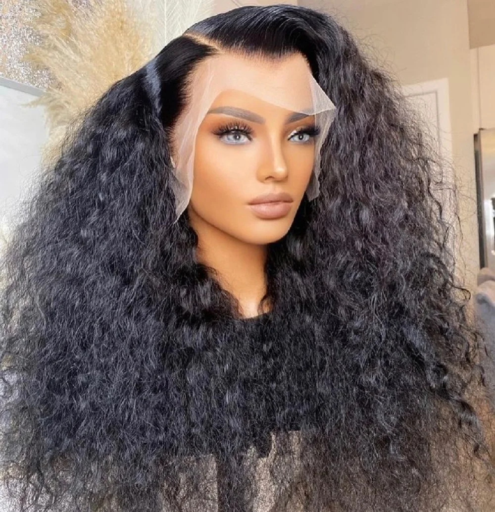 

360 Lace Frontal Wig 28 30 Inch Water Wave 13x6 Lace Front Wig Human Hair Wigs Deep Curly Glueless Virgin Brazilian 180% Density
