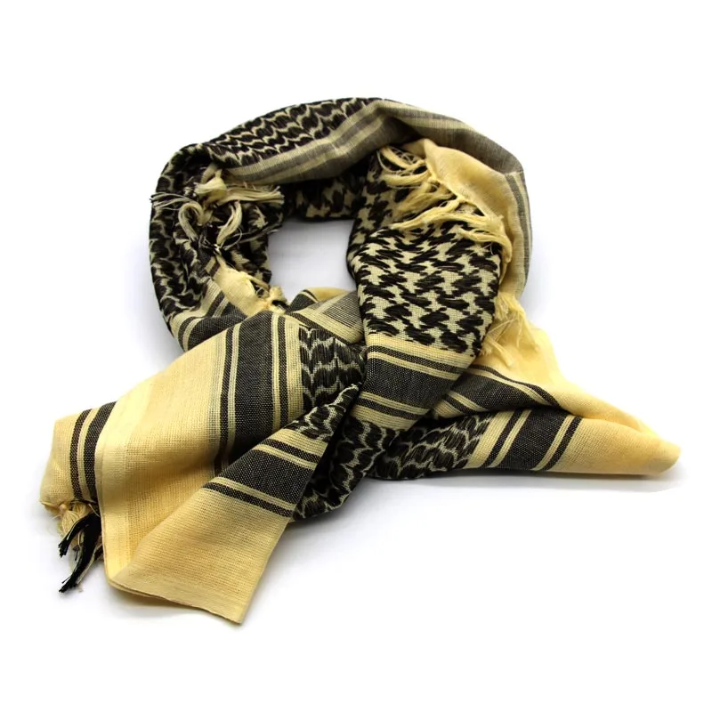 Военный Тактический унисекс Keffiyeh шема шарф для лица из чистого хлопка сетки